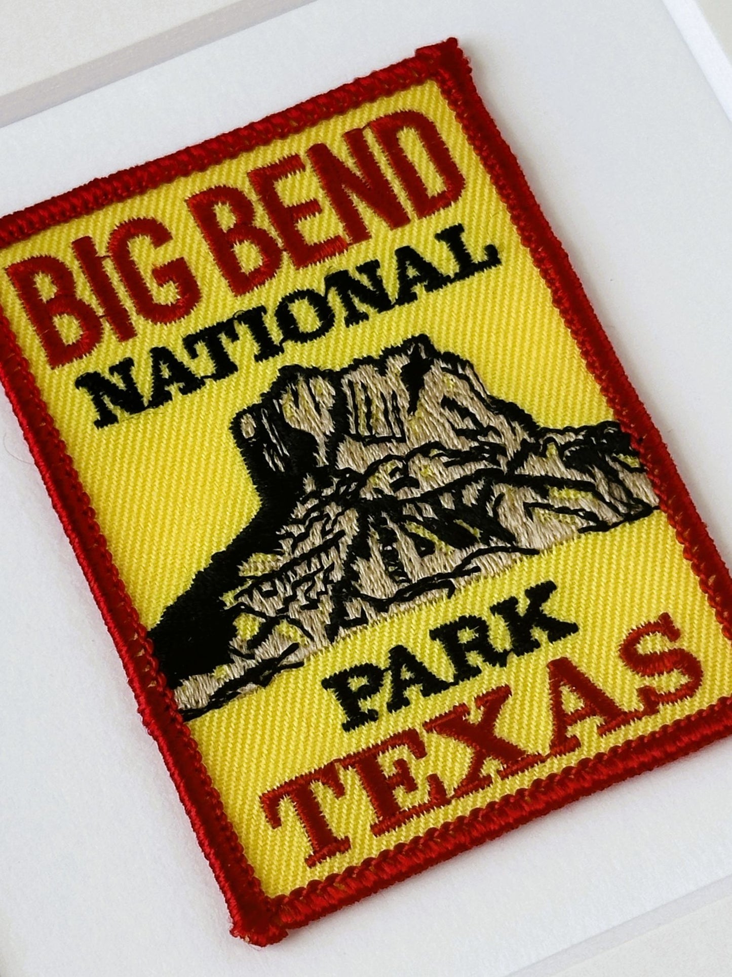 Texas Big Bend National Park Framed Vintage Travel Patch
