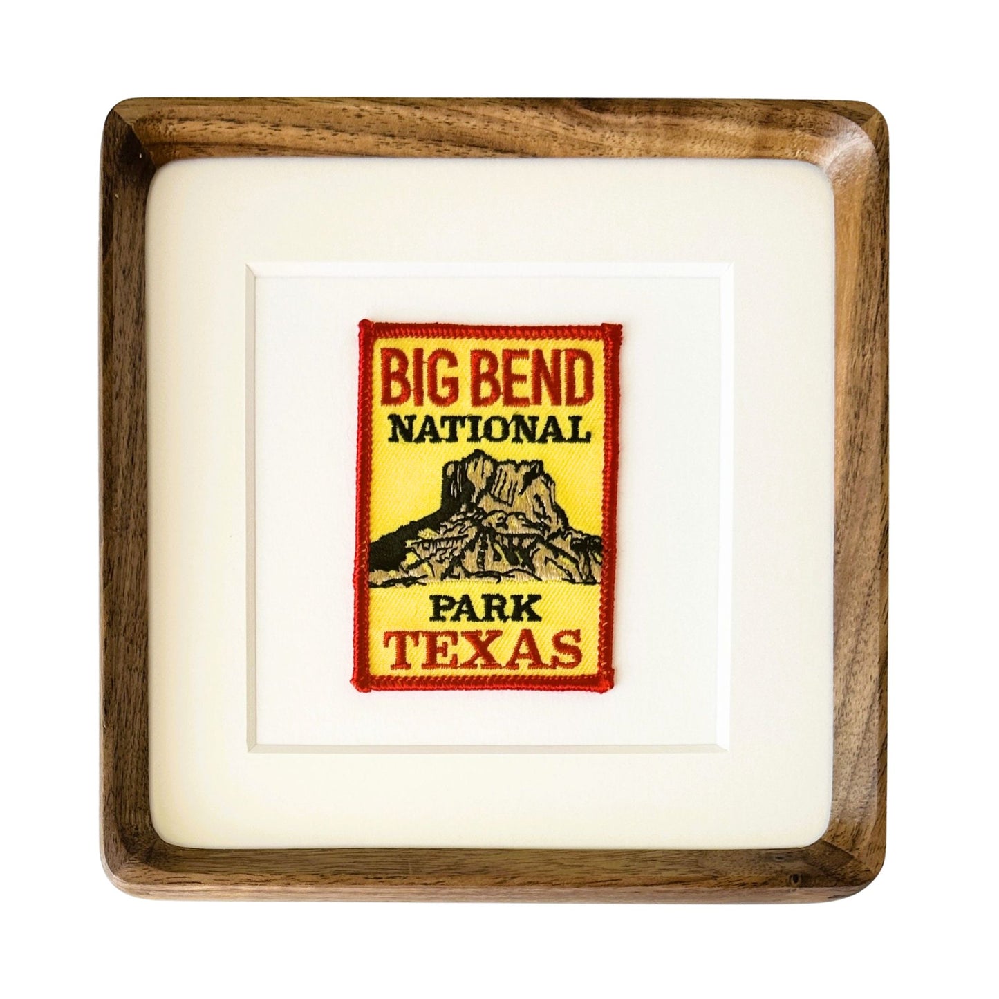 Texas Big Bend National Park Framed Vintage Travel Patch