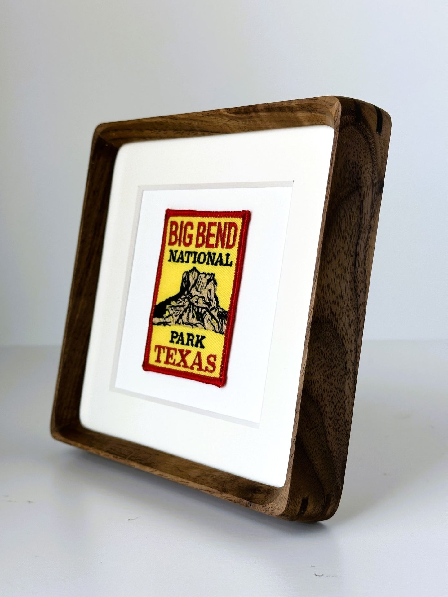 Texas Big Bend National Park Framed Vintage Travel Patch