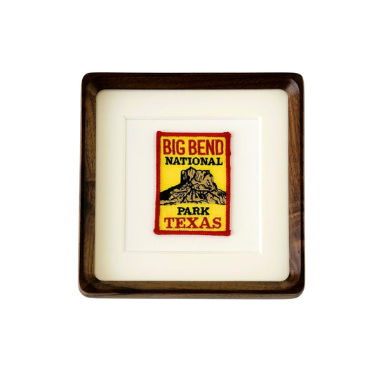 Texas Big Bend National Park Framed Vintage Travel Patch