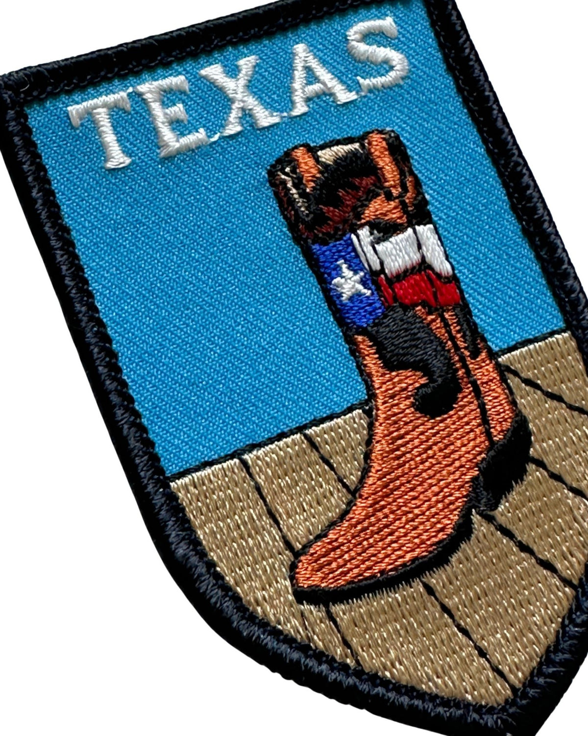 Texas Boot Blue Vintage Patch