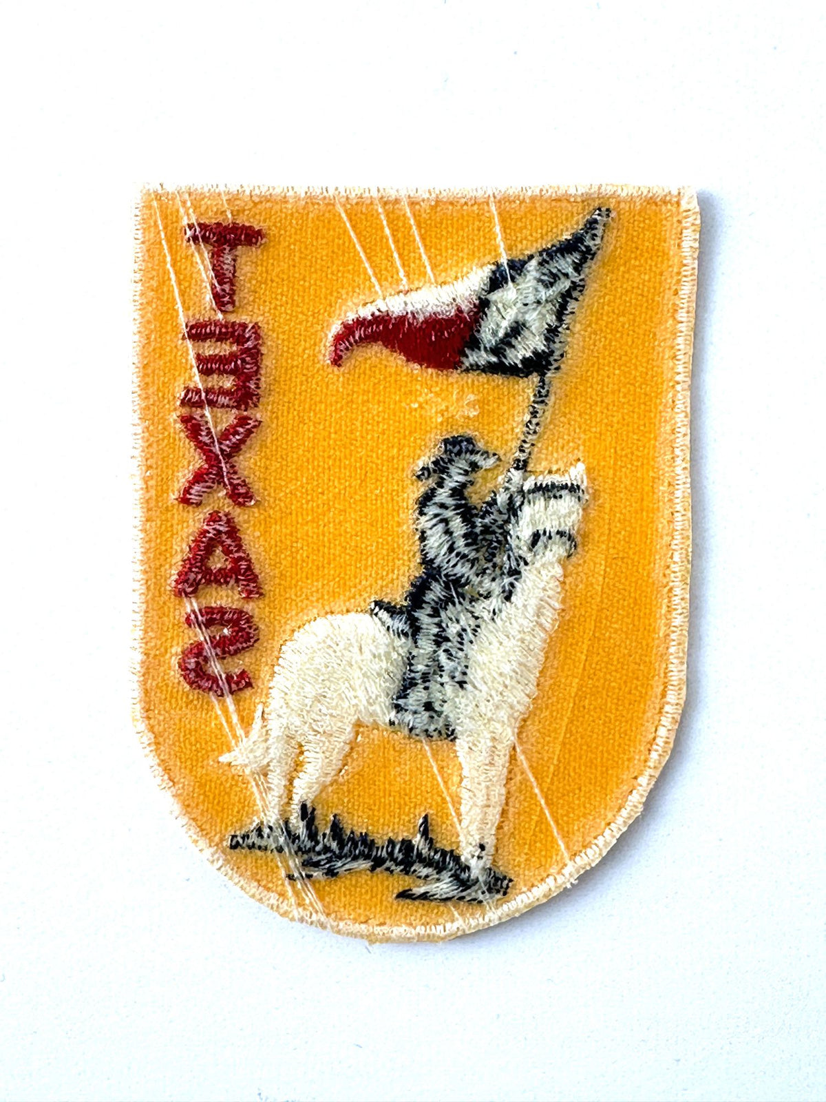 Texas Horseback State Flag Vintage Patch