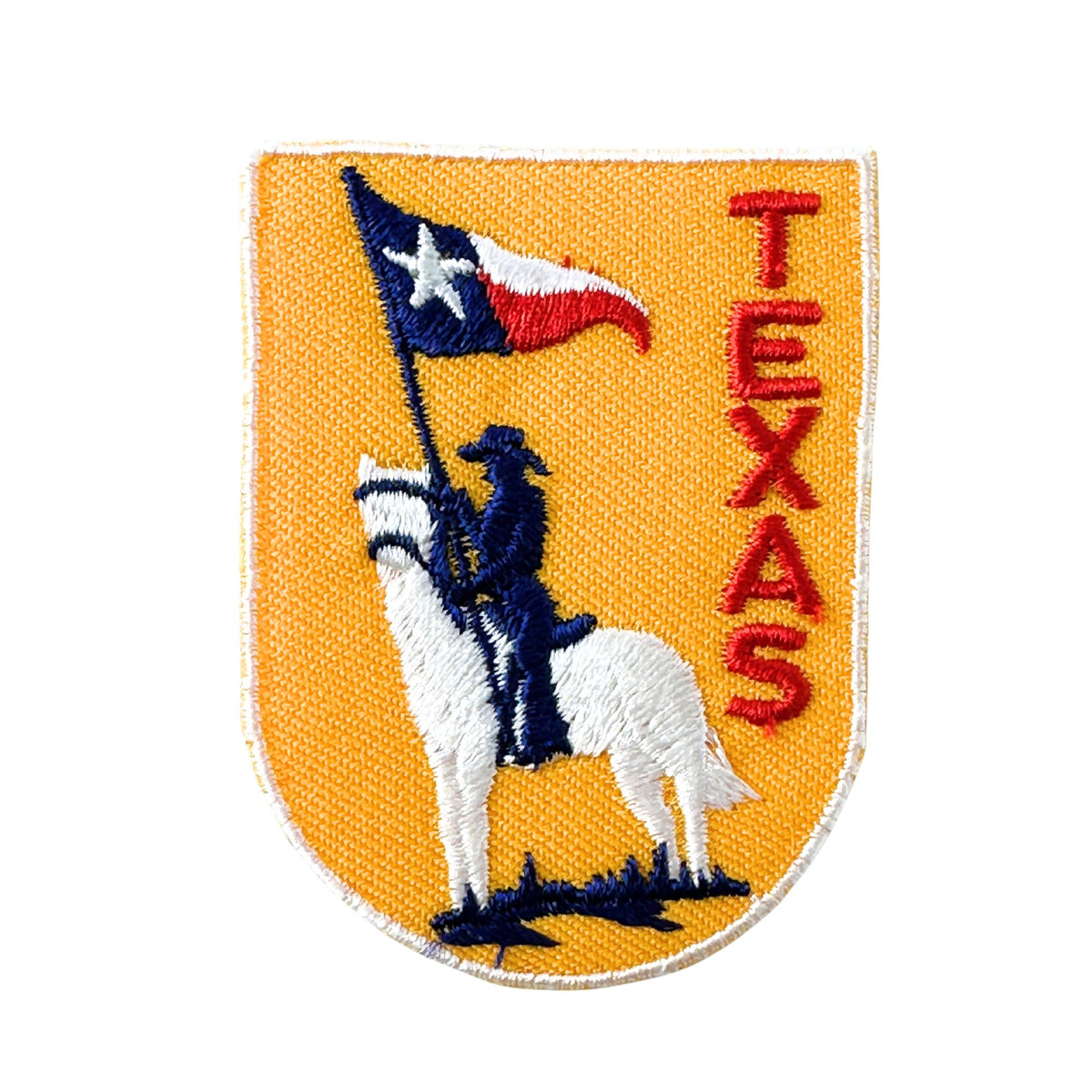 Texas Horseback State Flag Vintage Patch