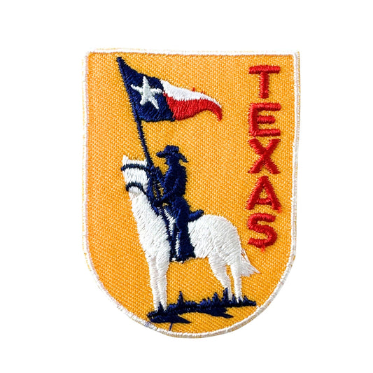 Texas Horseback State Flag Vintage Patch