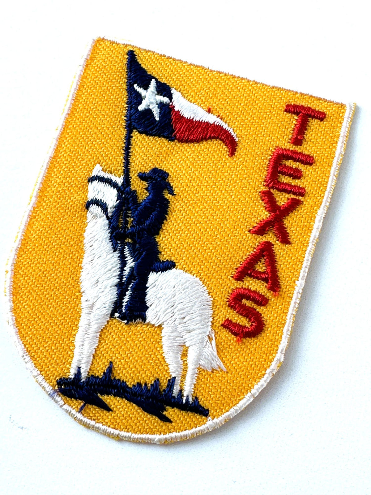Texas Horseback State Flag Vintage Patch