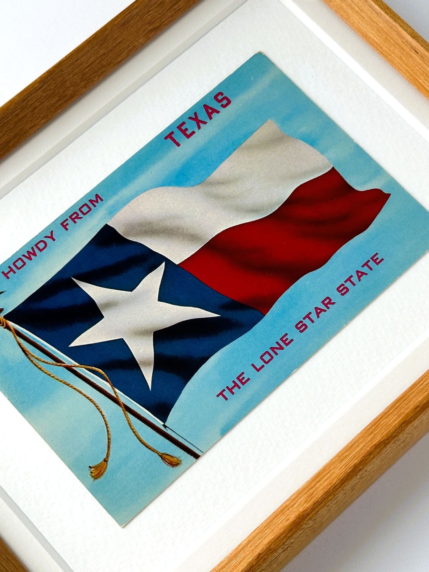 Texas State Flag Howdy from Texas 1965 Postmarked Vintage Postcard