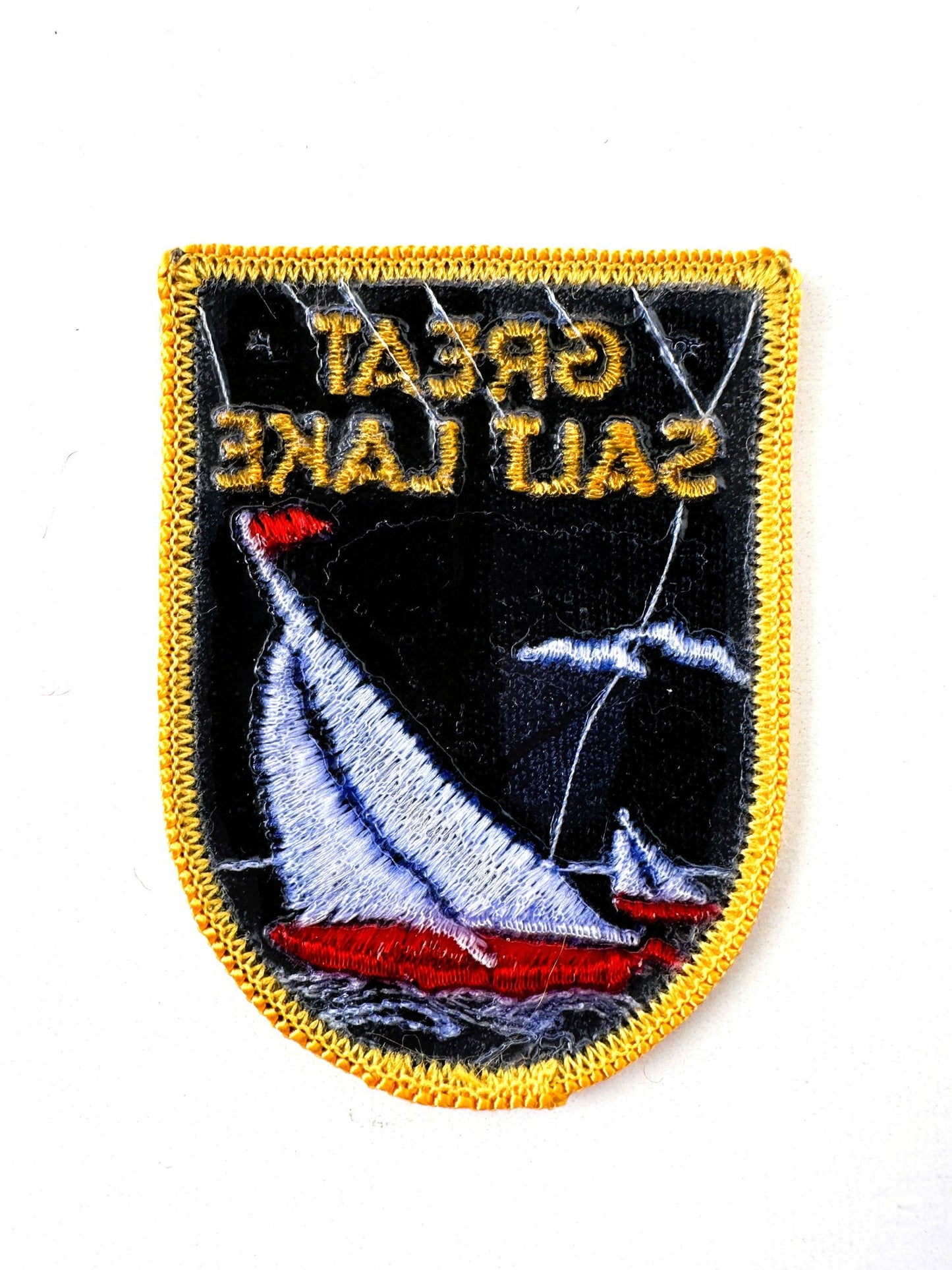 Utah Great Salt Lake Sailboat Vintage Patch