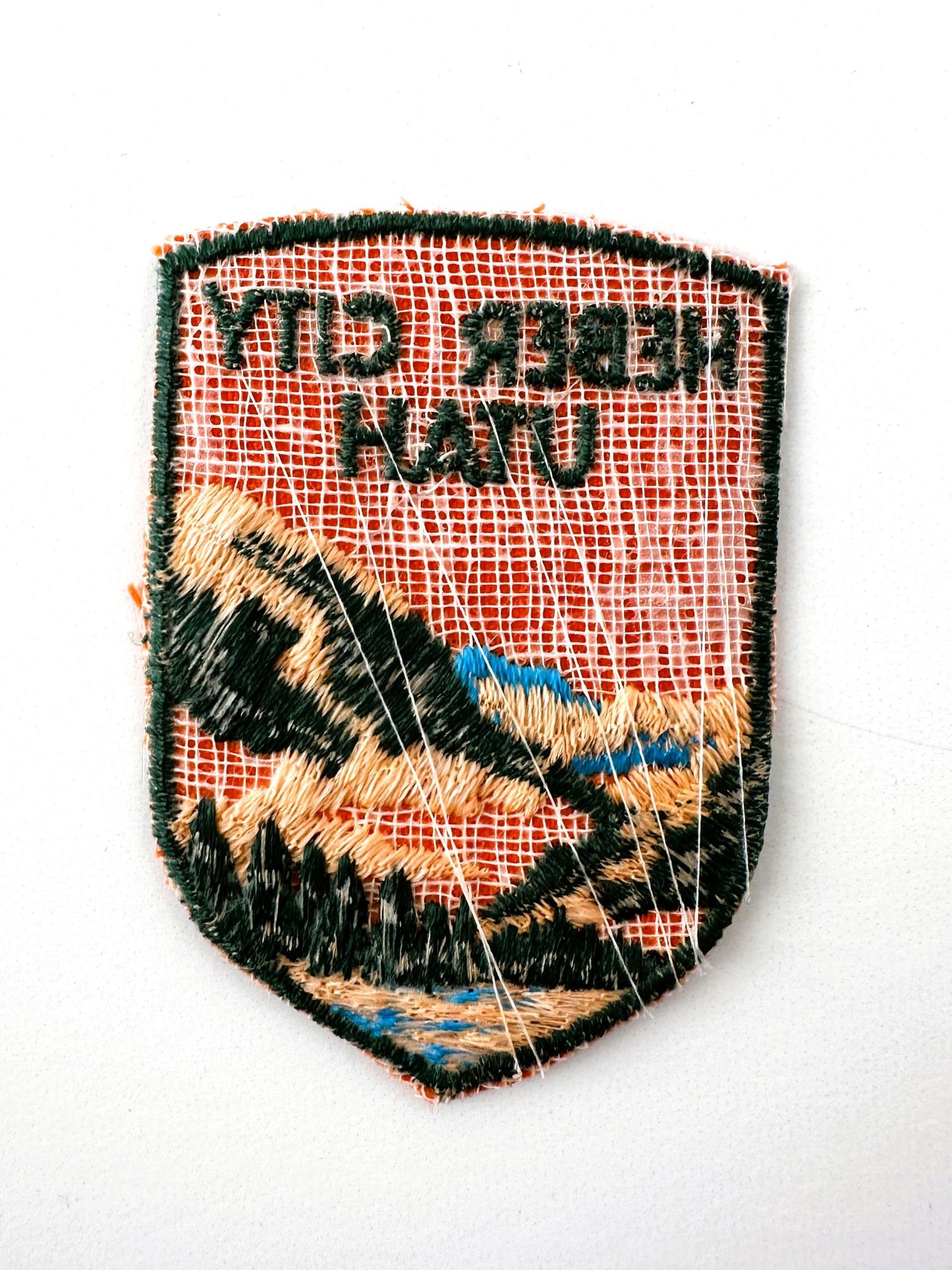 Utah Heber City Mountain Views Vintage Patch
