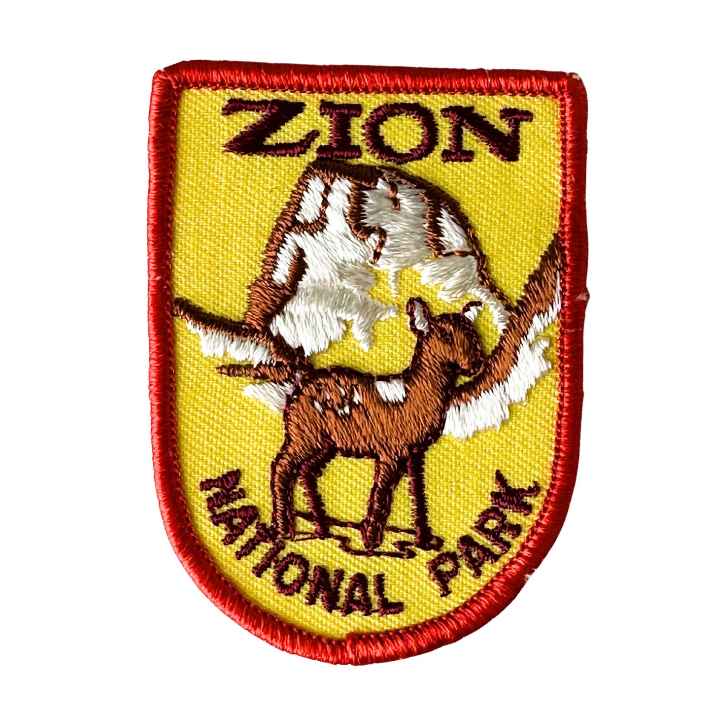 Utah Zion National Park Retro Deer Vintage Patch
