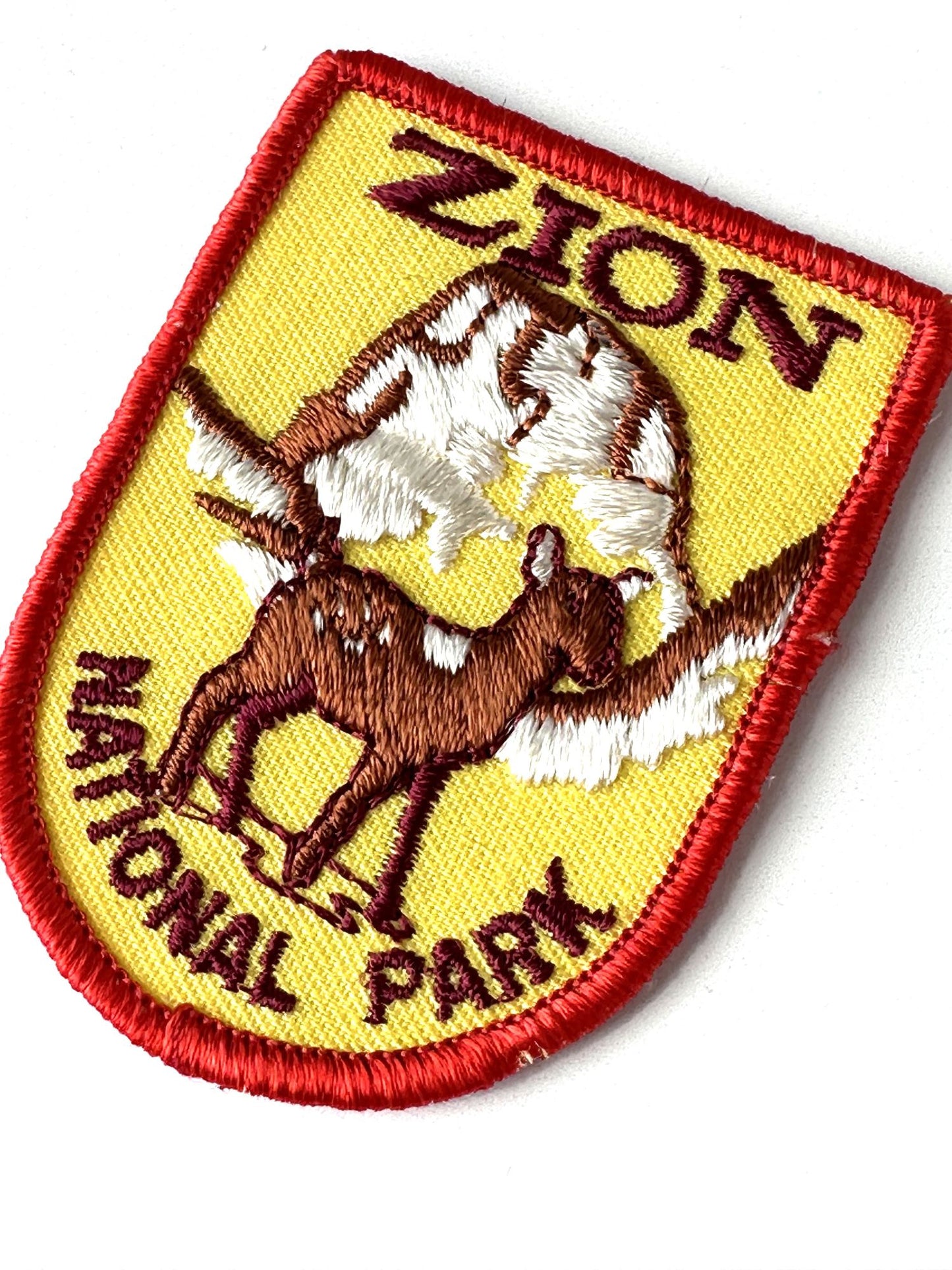 Utah Zion National Park Retro Deer Vintage Patch