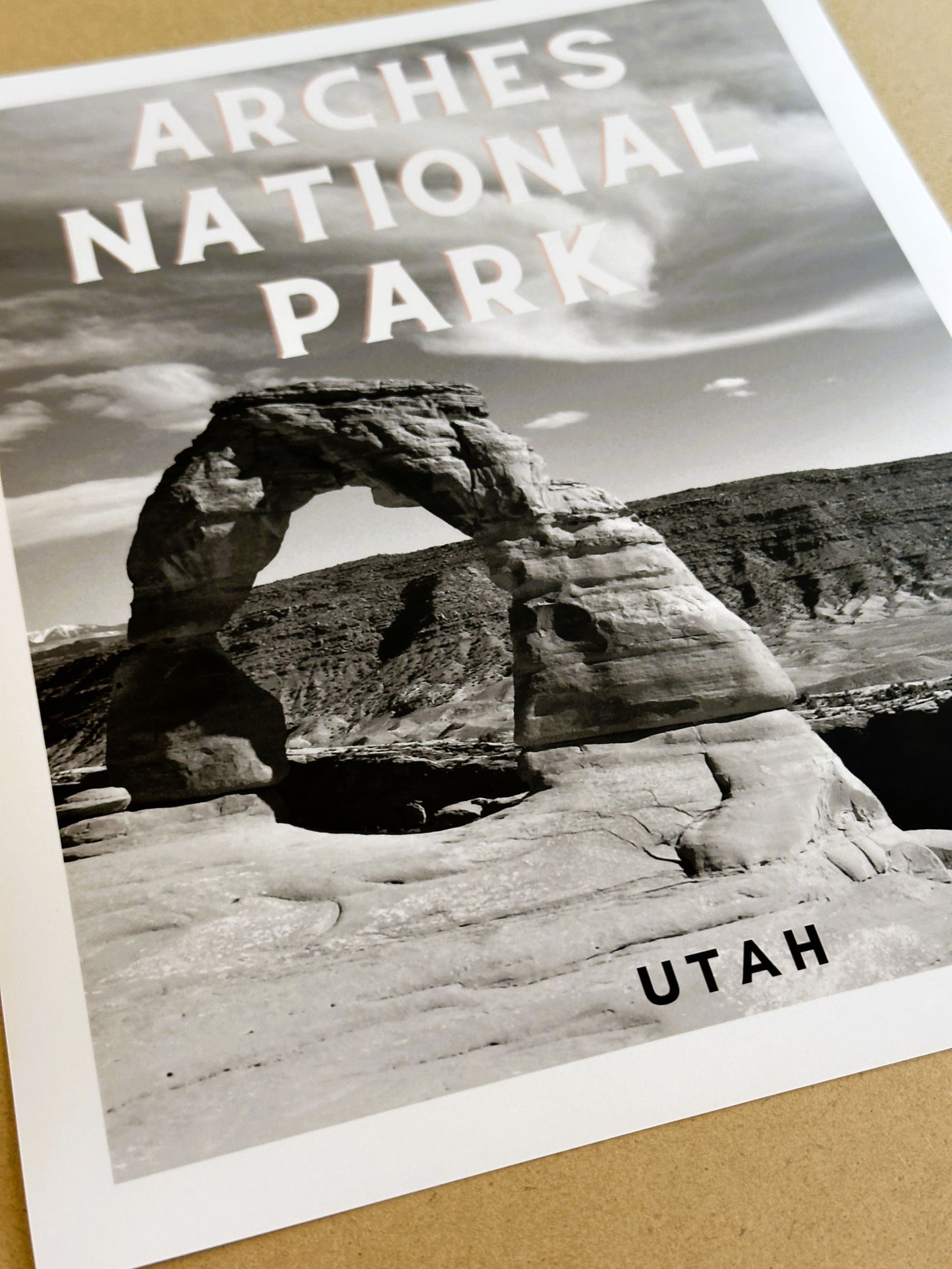 Utah Arches National Park Delicate Arch Giclee Travel Print