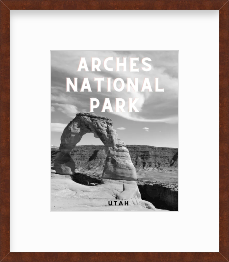 Utah Arches National Park Delicate Arch Giclee Travel Print