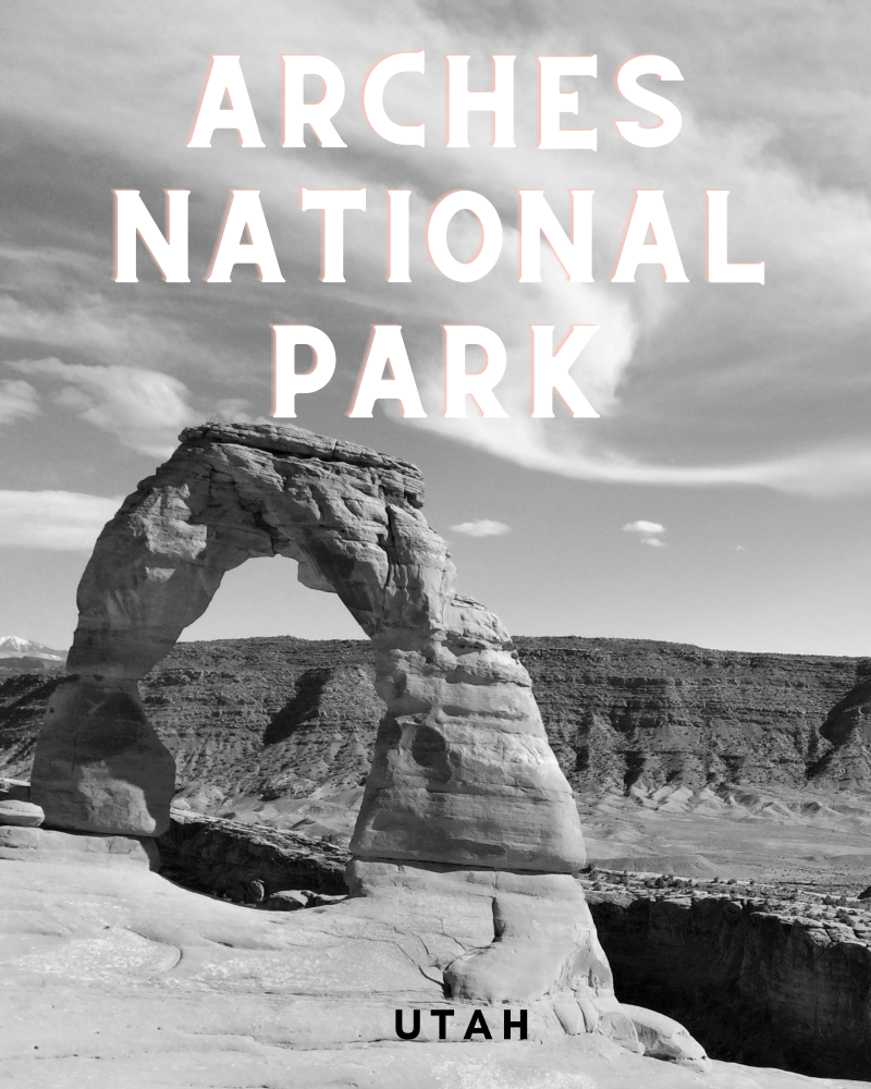 Utah Arches National Park Delicate Arch Giclee Travel Print