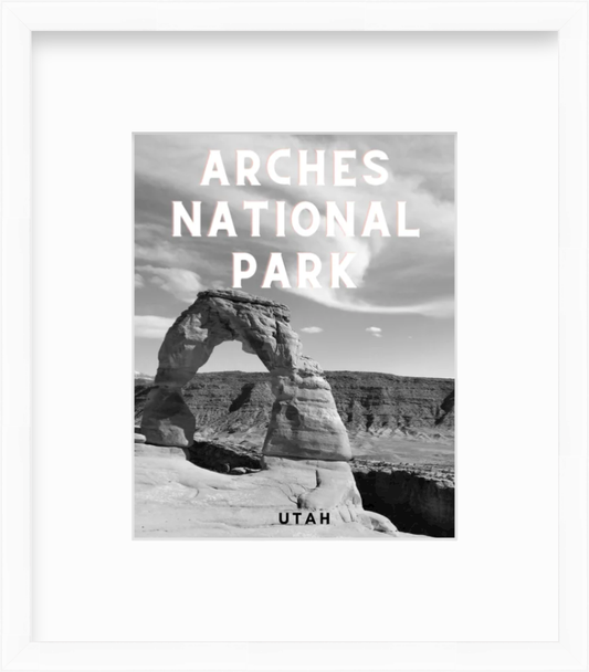 Utah Arches National Park Delicate Arch Giclee Travel Print