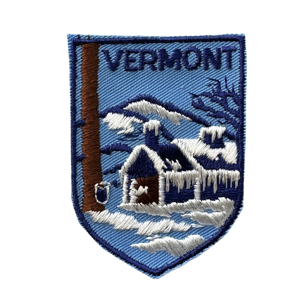 Vermont Maple Sugar Shack Winter Vintage Patch