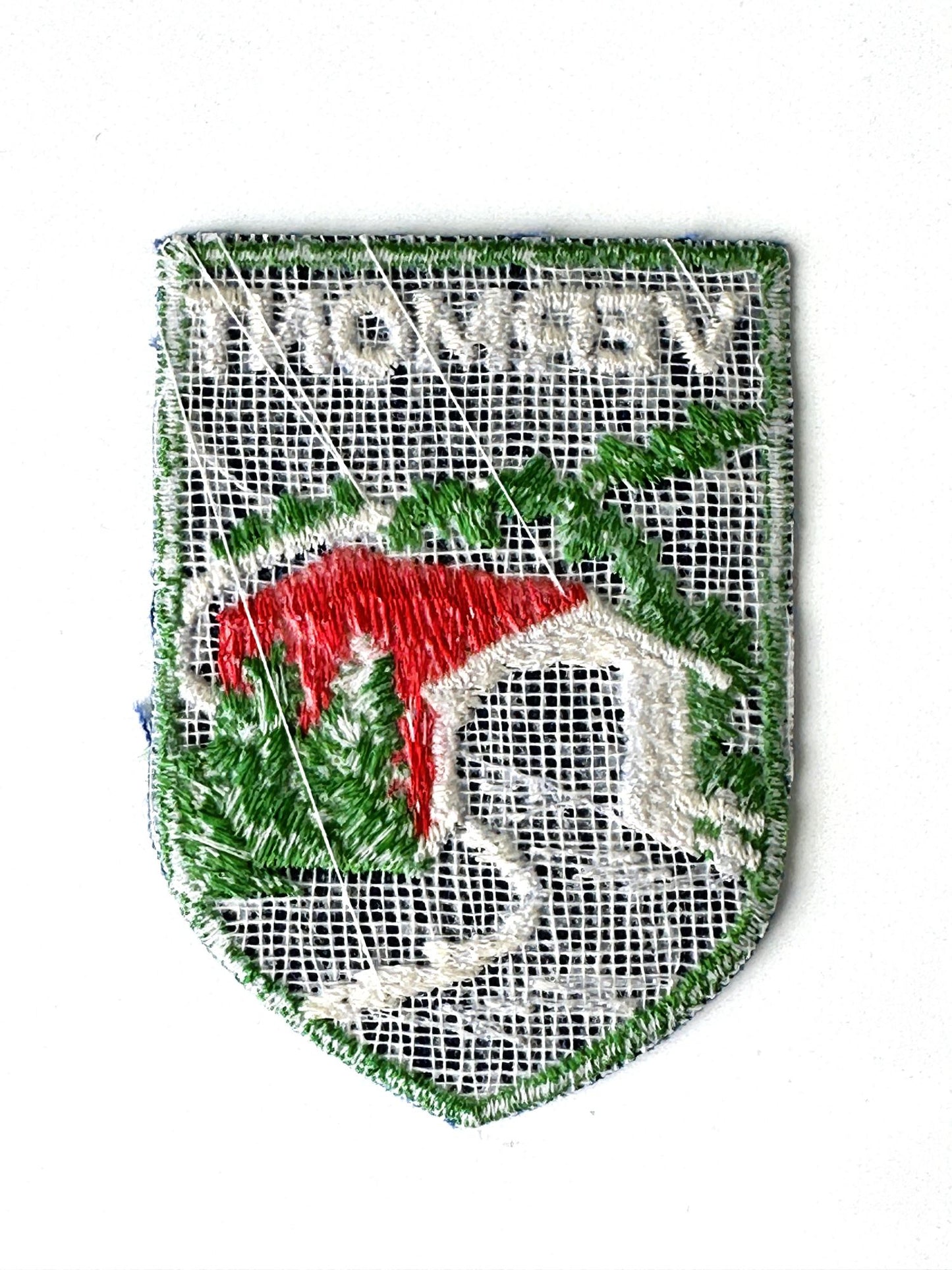 Vermont Red Covered Bridge Vintage Patch