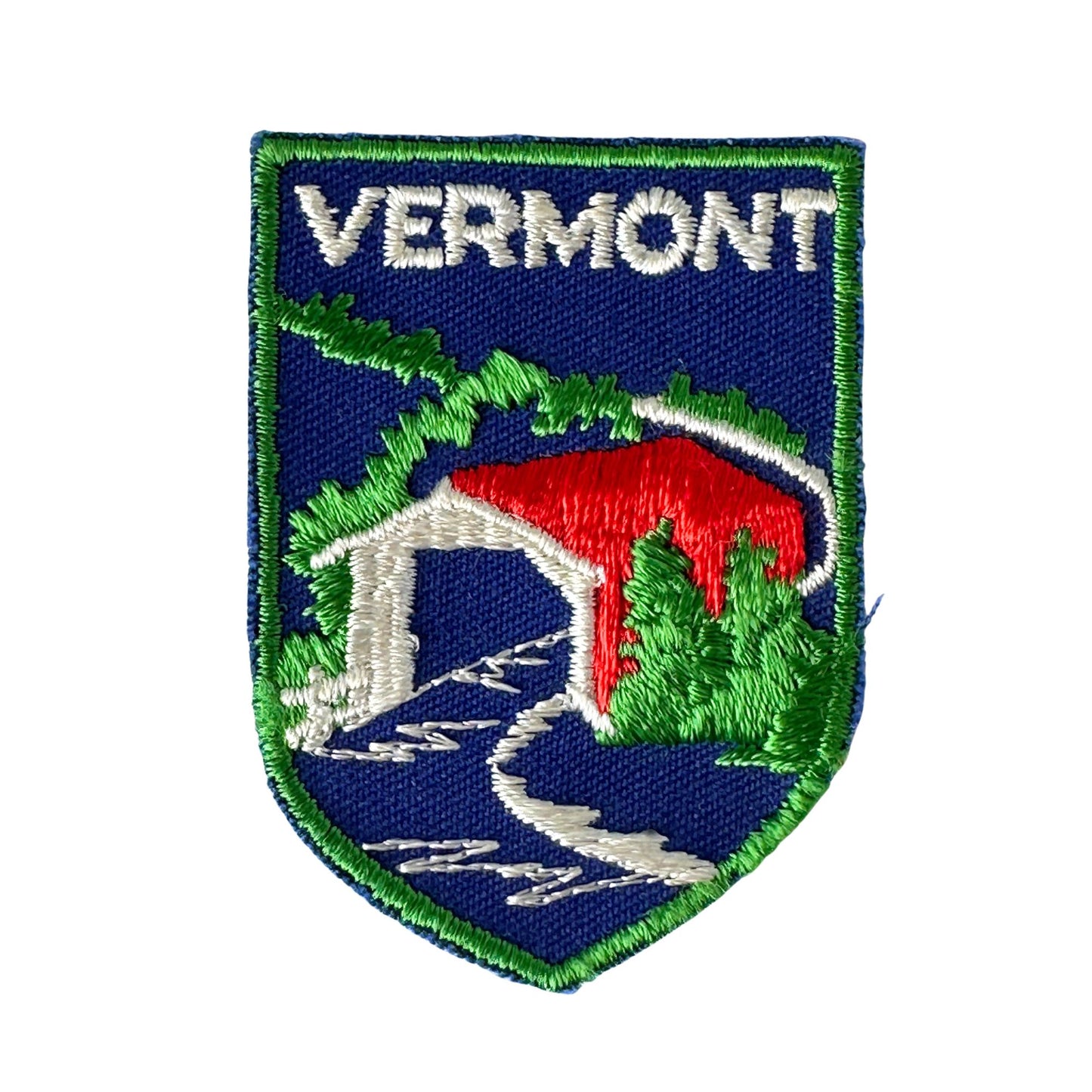 Vermont Red Covered Bridge Vintage Patch