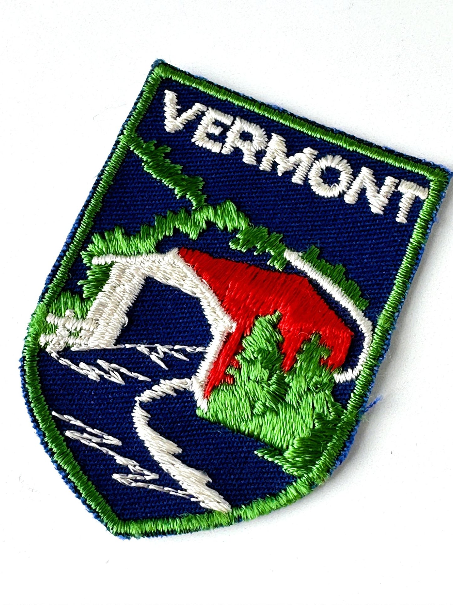 Vermont Red Covered Bridge Vintage Patch