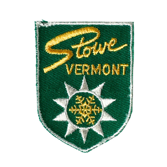 Vermont Stowe Green Vintage Patch