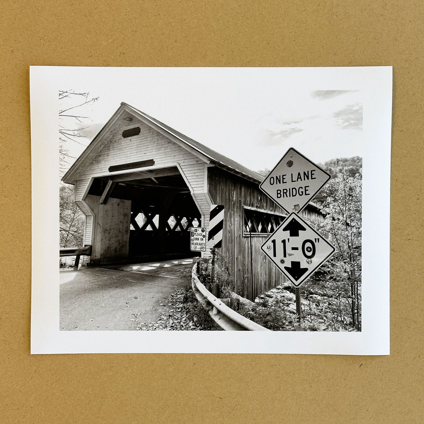 Vermont Covered Bridge Giclee Travel Print