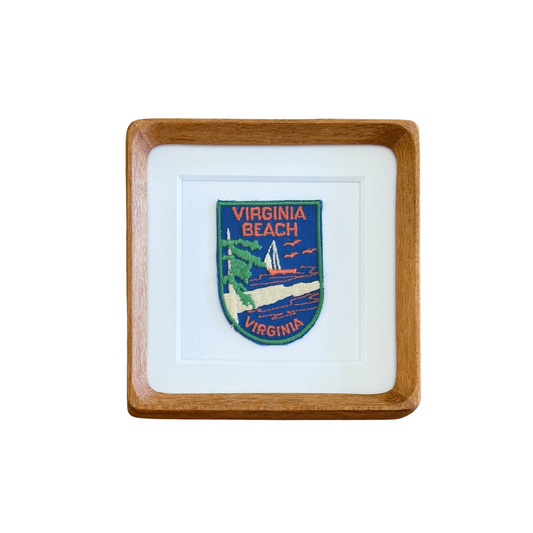 Virginia Beach Virginia Vintage Framed Travel Patch