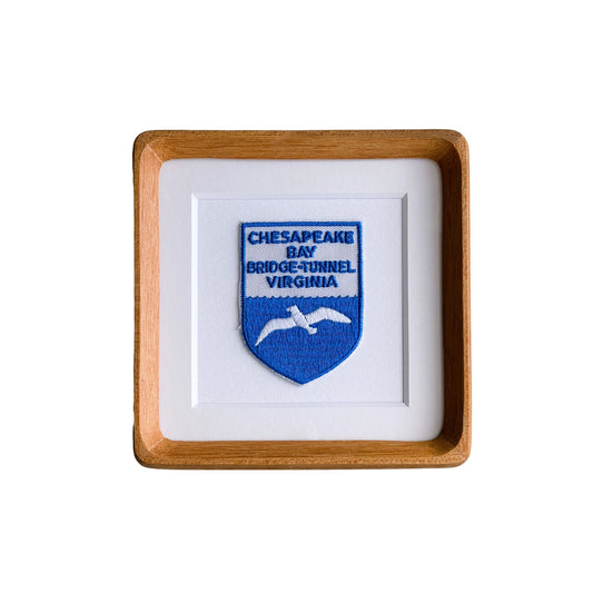 Virginia Chesapeake Bay Bridge Tunnel Vintage Framed Travel Patch