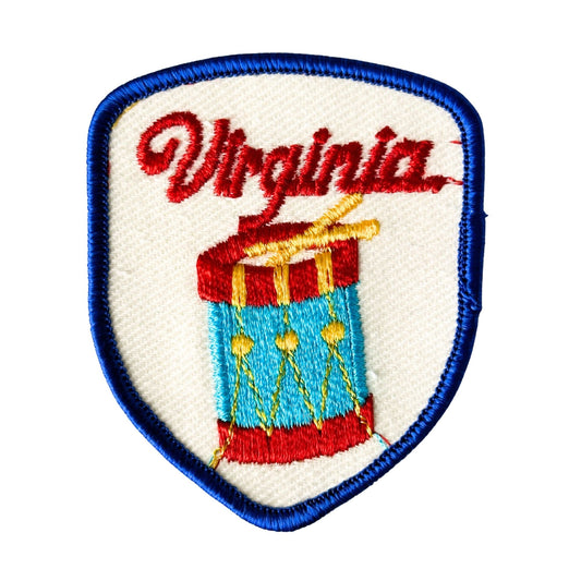 Virginia Colonial Drums Large Vintage Patch