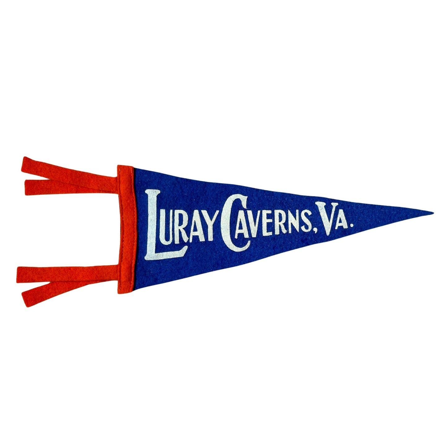 Virginia Luray Caverns Blue Small Vintage Pennant