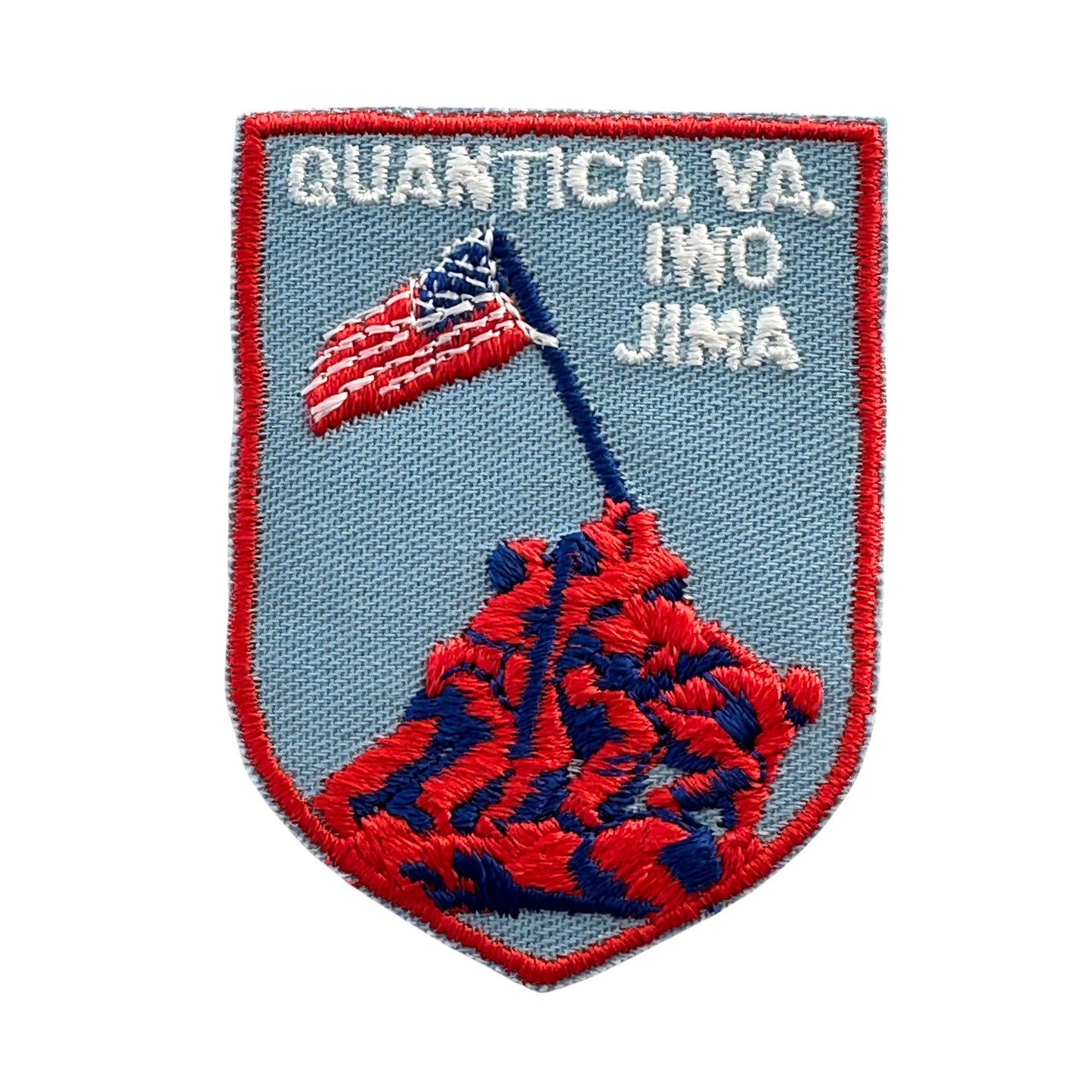 Virginia Quantico Iwo Jima Memorial American Flag Vintage Patch