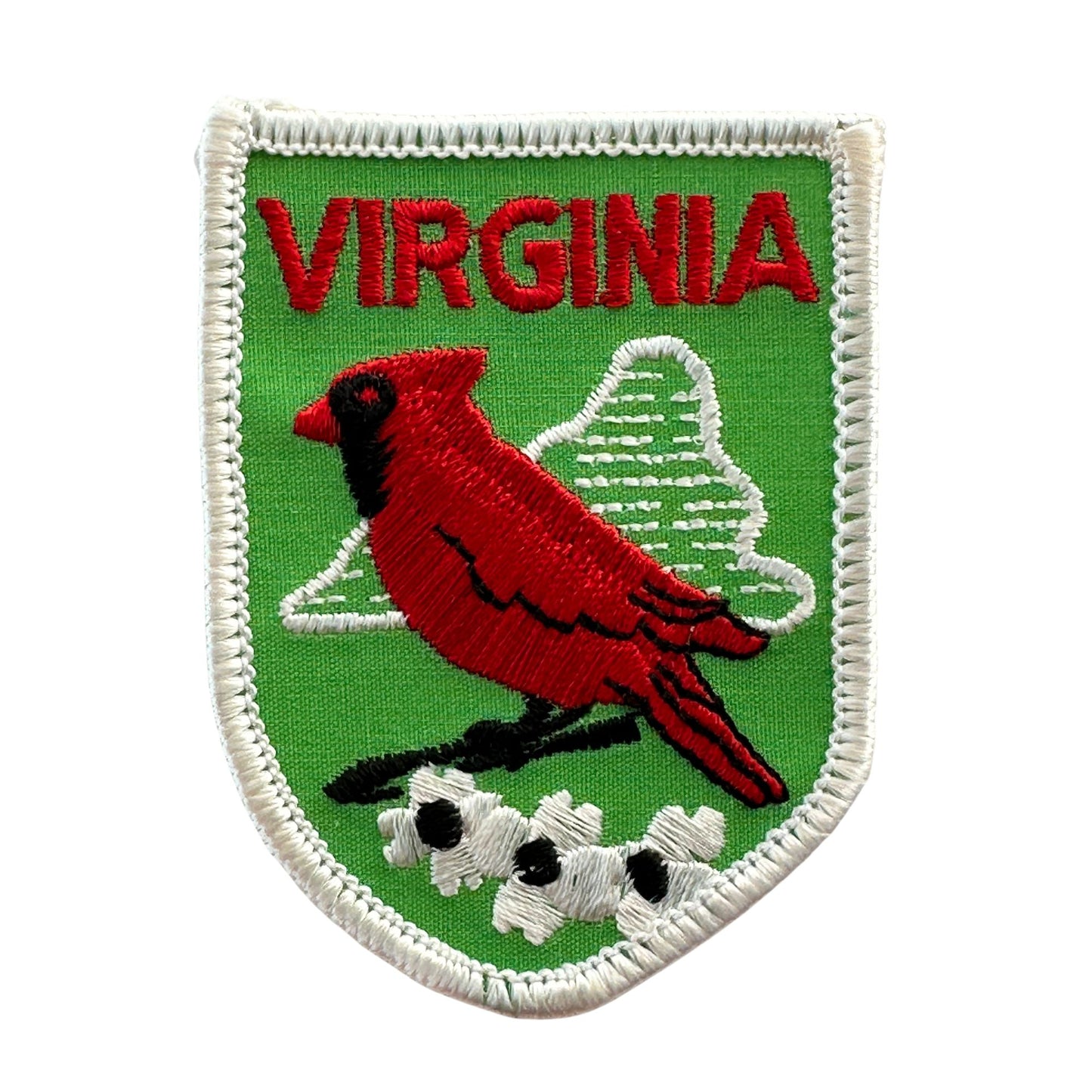 Virginia Red Cardinal Vintage Patch