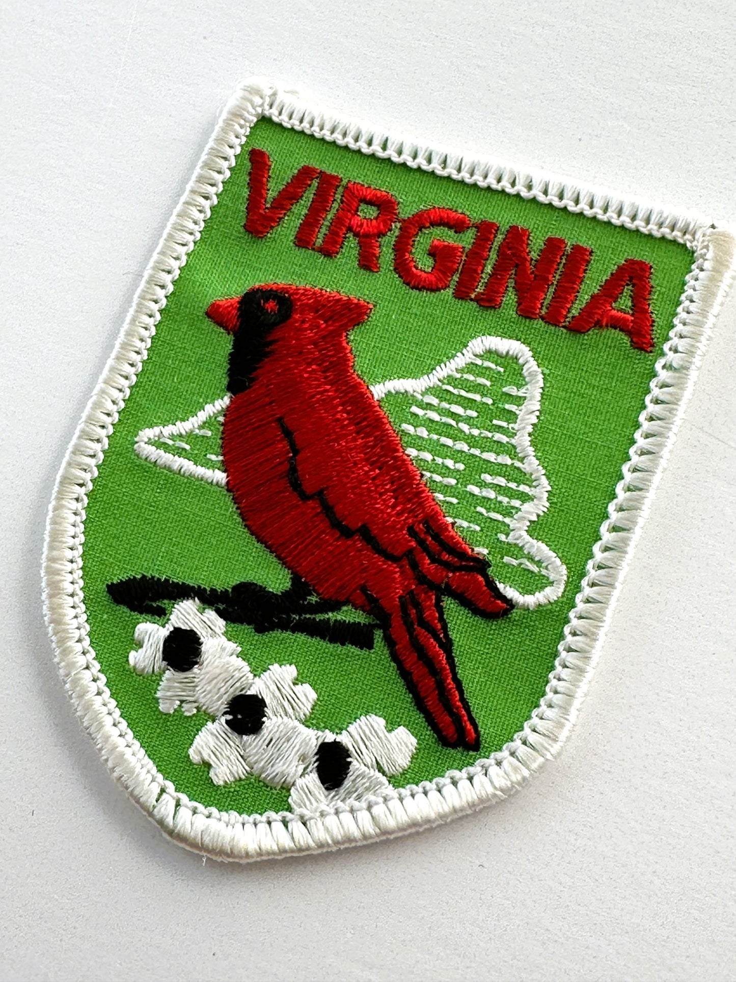Virginia Red Cardinal Vintage Patch