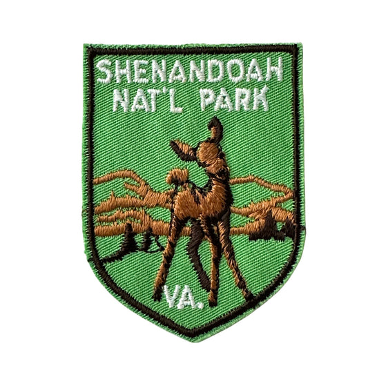 Virginia Shenandoah National Park Deer Green Vintage Patch