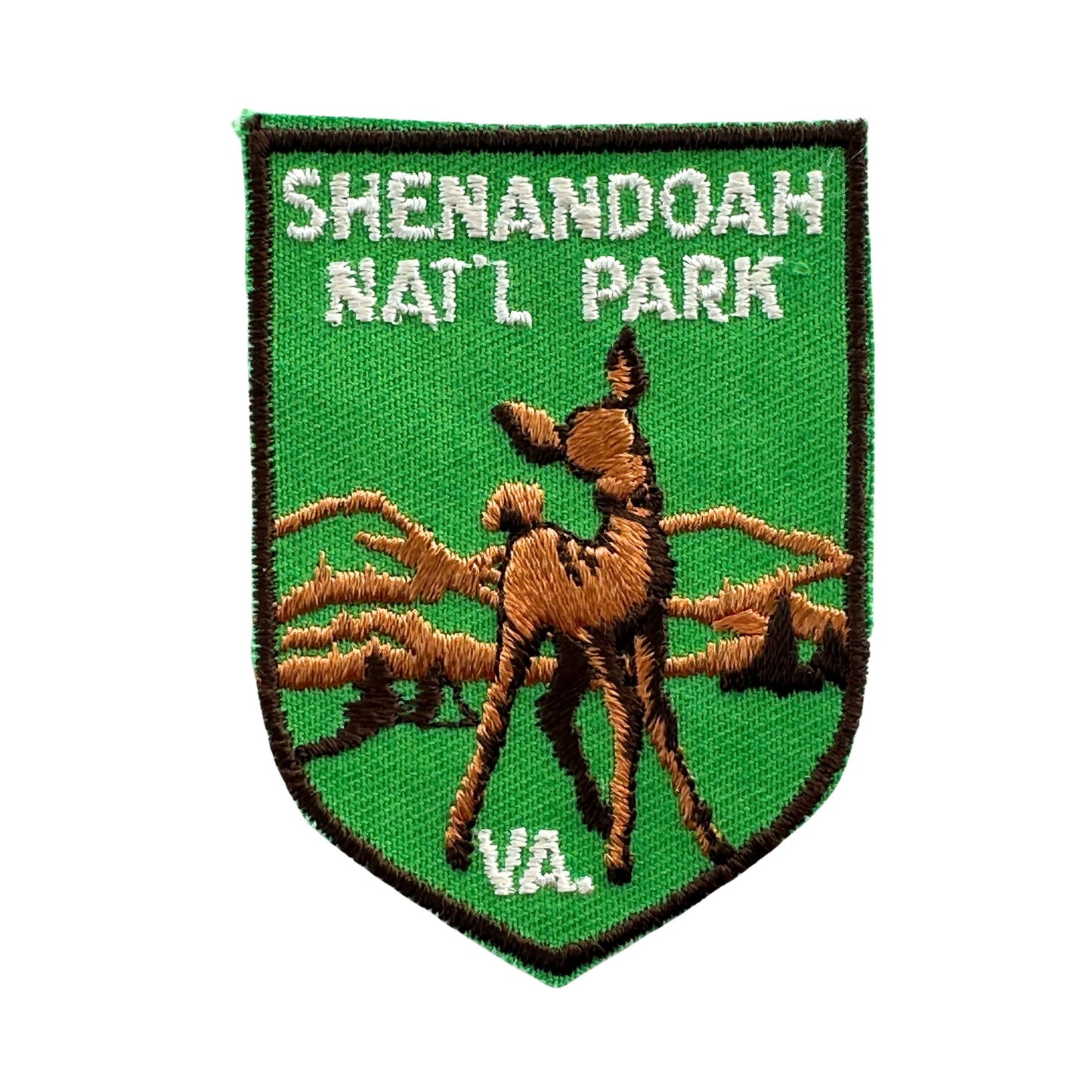 Virginia Shenandoah National Park Deer Green Vintage Patch