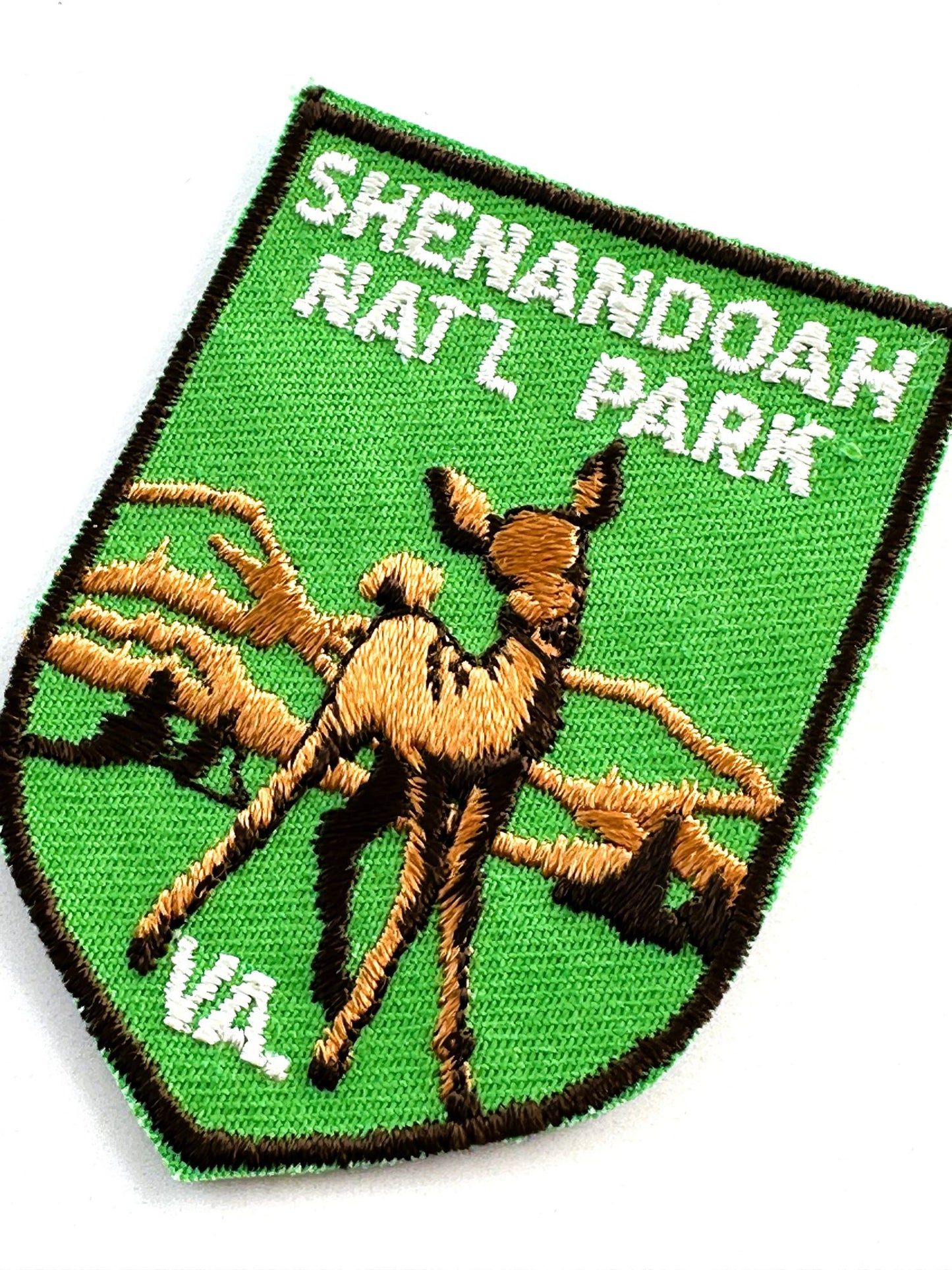 Virginia Shenandoah National Park Deer Green Vintage Patch