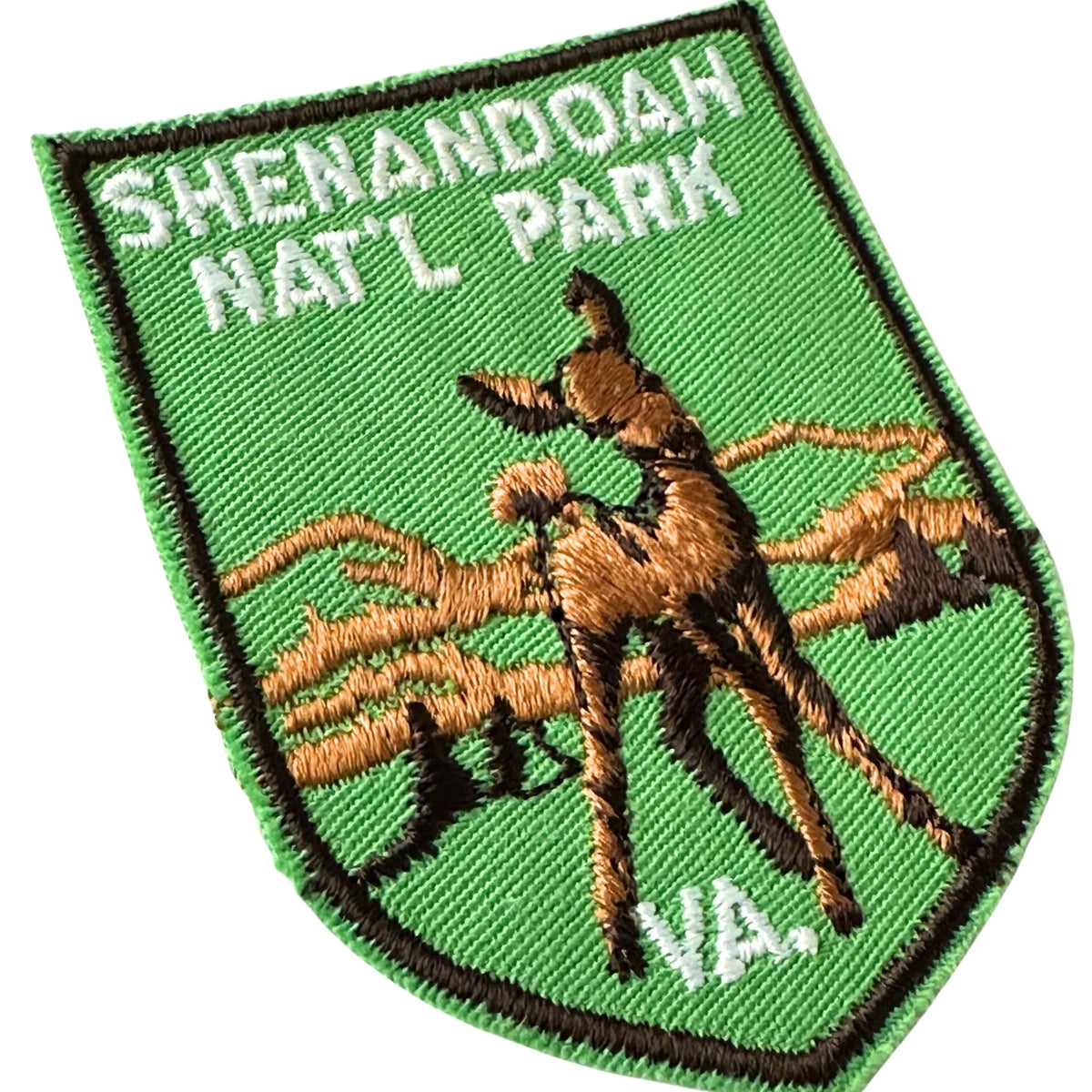 Virginia Shenandoah National Park Deer Green Vintage Patch