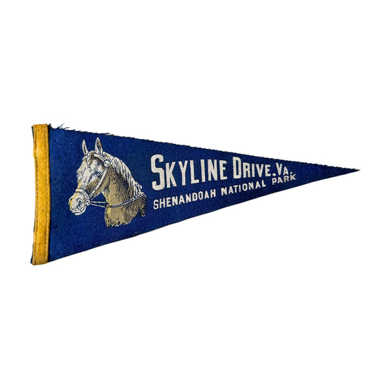 Virginia Shenandoah National Park Skyline Drive Rare Small Vintage Pennant
