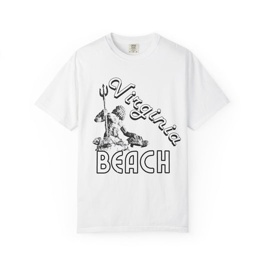 Virginia Beach King Neptune Adult Unisex T-Shirt White