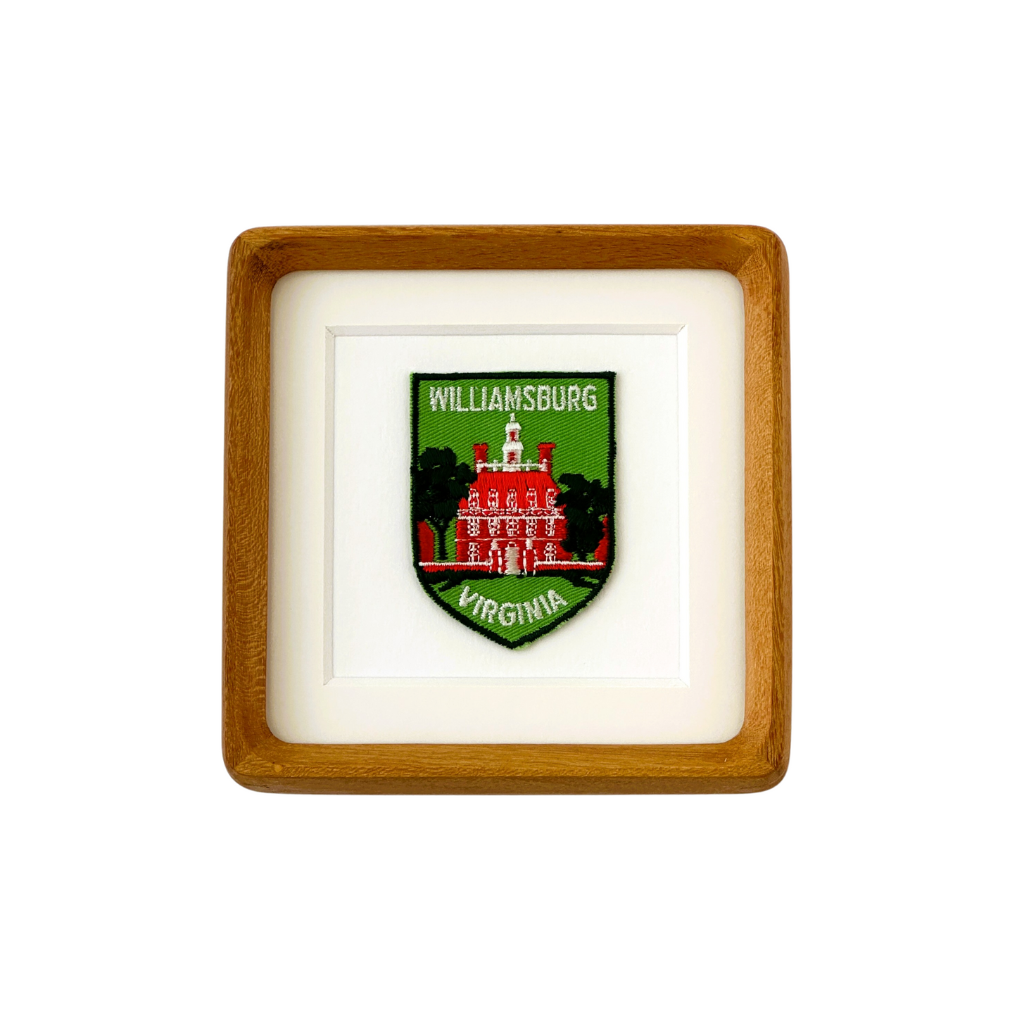 Virginia Williamsburg Vintage Framed Travel Patch