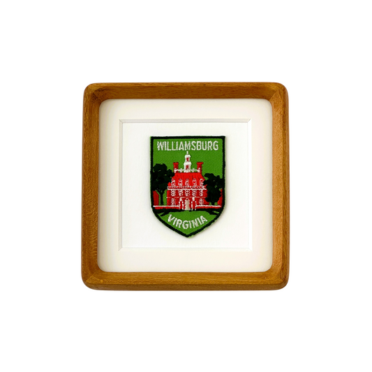 Virginia Williamsburg Vintage Framed Travel Patch