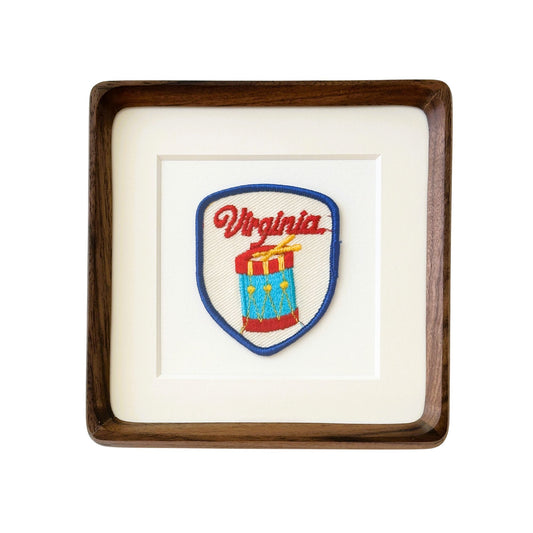 Virginia Drum Vintage Framed Travel Patch