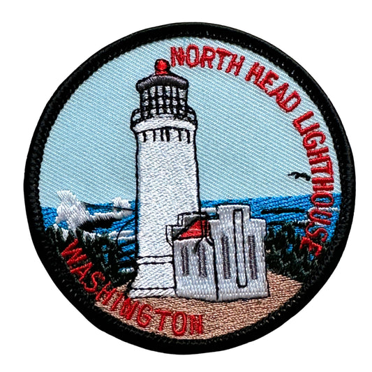 Washington Cape Disappointment State Park North Head Lighthouse Vintage Patch