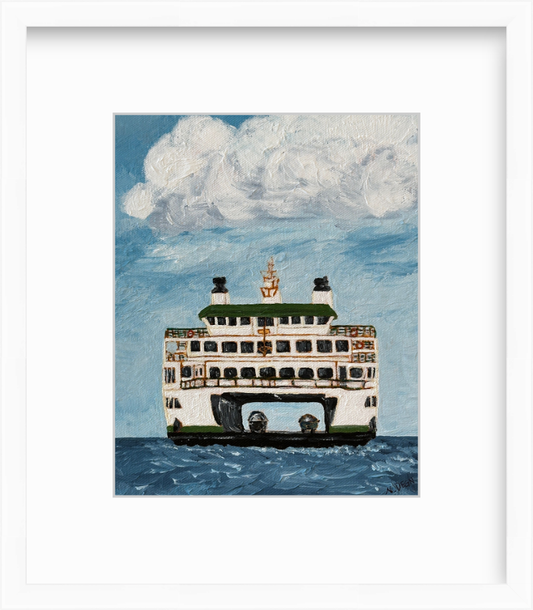 Washington Ferry Painting Giclee Print