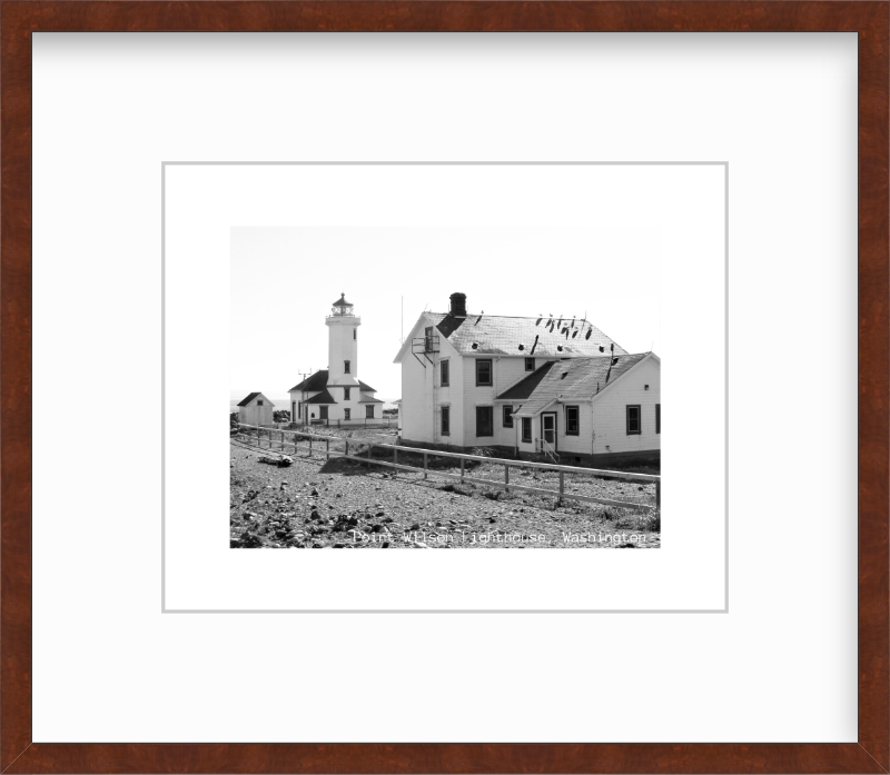 Washington Point Wilson Lighthouse Port Townsend Giclee Travel Print