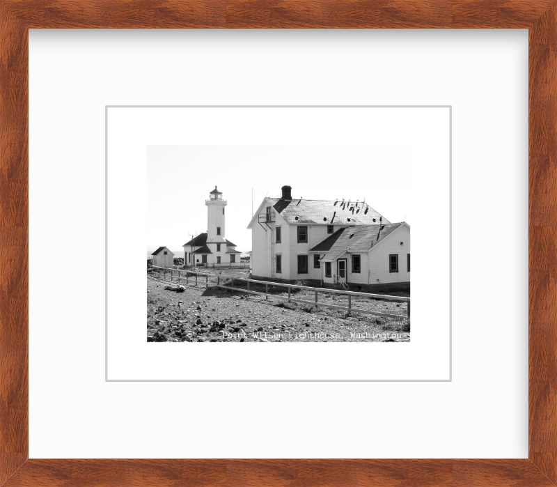 Washington Point Wilson Lighthouse Port Townsend Giclee Travel Print