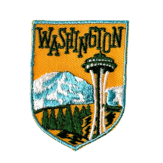 Washington Space Needle Mountains Vintage Patch