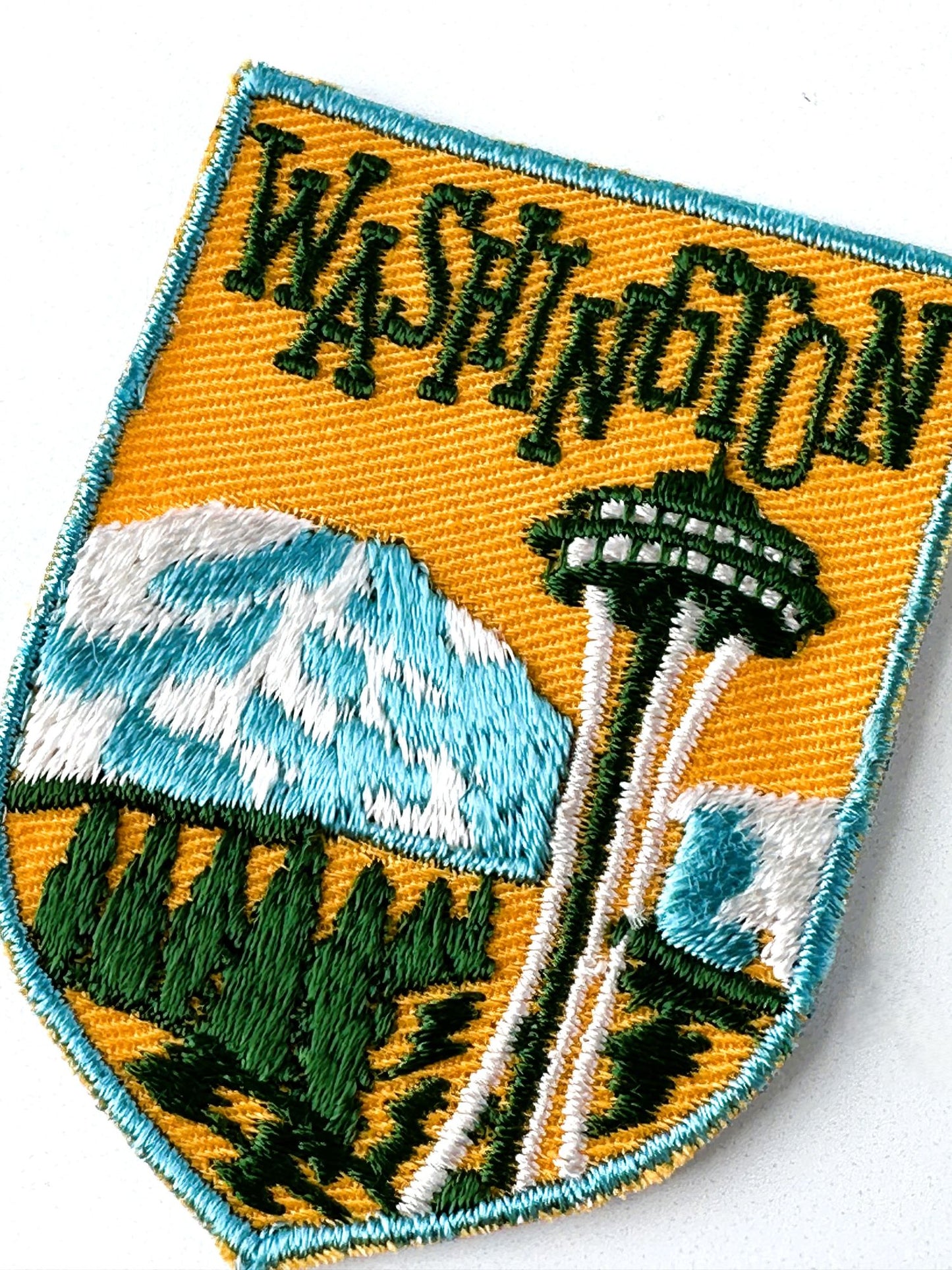 Washington Space Needle Mountains Vintage Patch