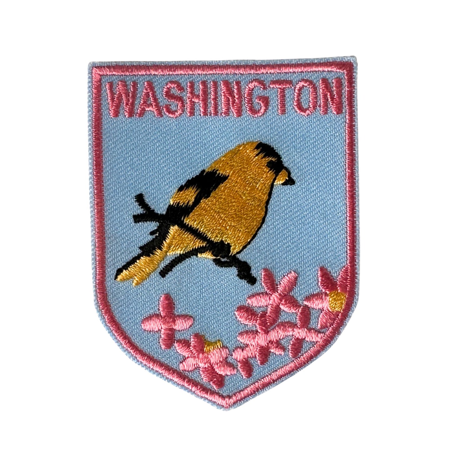 Washington State Bird and State Flower Vintage Patch
