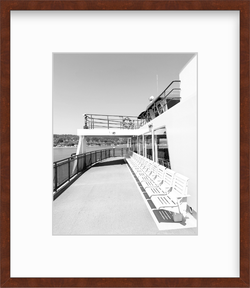 Washington State Ferry Deck Giclee Travel Print