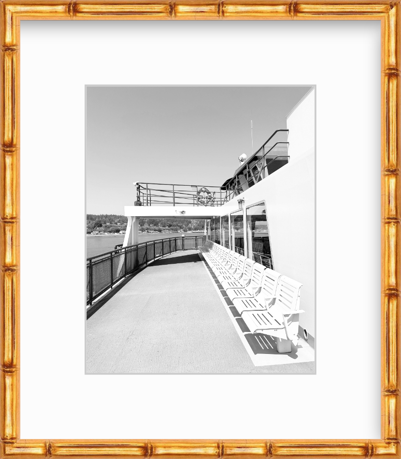 Washington State Ferry Deck Giclee Travel Print
