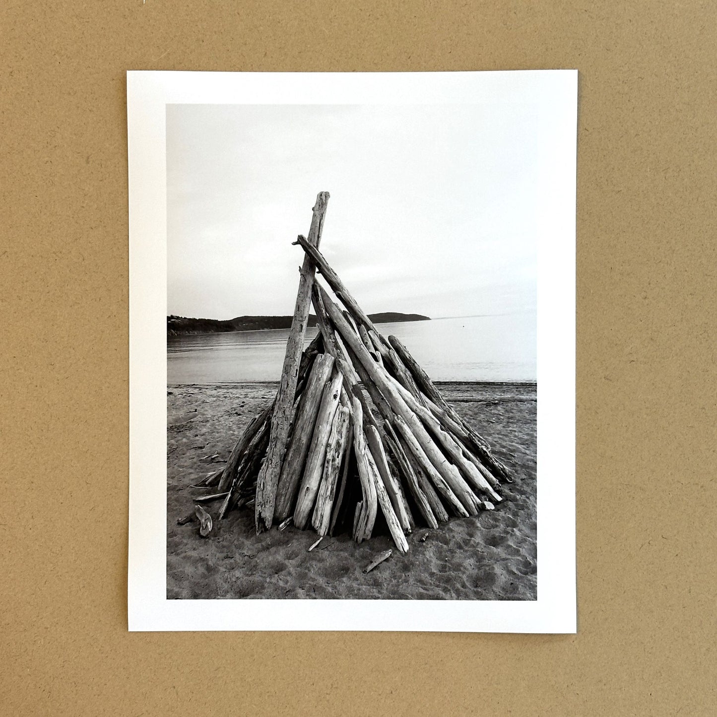 Washington Fidalgo Island Driftwood at Burrows Bay Giclee Travel Print